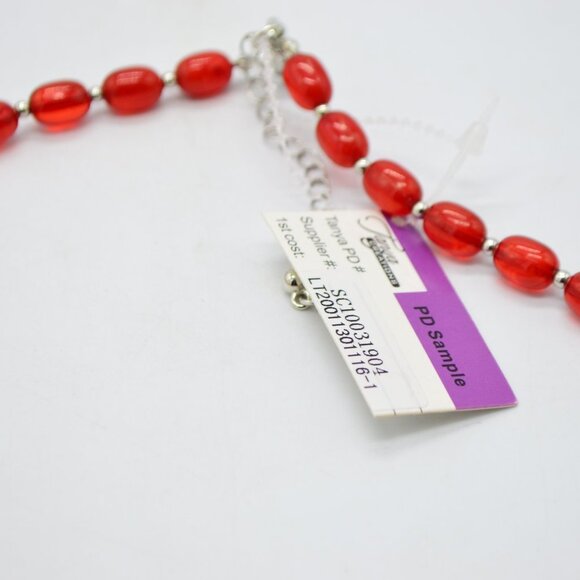 Tanya creations red acrylic necklace - Picture 4 of 5